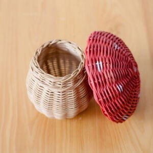 Rattan - Mushroom Mini Basket 3 3 aksesoris jamur mini basket