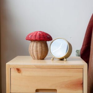 Rattan - Mushroom Mini Basket 6 4 aksesoris jamur mini basket