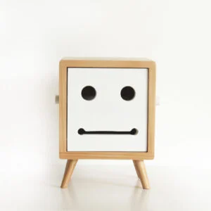 Wood - Squarebob Natural White
