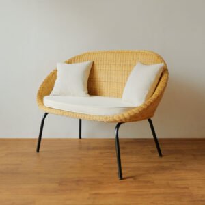 Rattan - Kagumi Chair 2 Seater Black 3 1 furniture kursi kagumi chair 2 seater black 1
