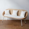 1 furniture kursi kagumi chair 3 seater white