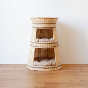 Rattan - 3 Level Pet House 3 2 Aksesoris Rumah Kucing 3 Tingkat Uwitan