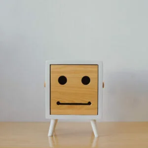 Wood - Squarebob White Natural