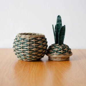Rattan - Pineapple Mini Basket 6 2 furniture aksesoris nanas mini basket