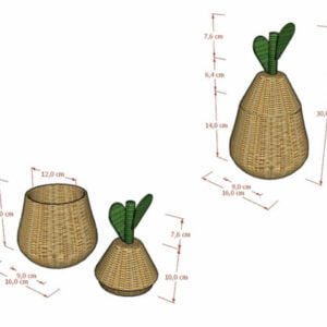 Rattan - Pear Basket Small 10 6 furniture aksesoris pir mini basket large 513x420 1
