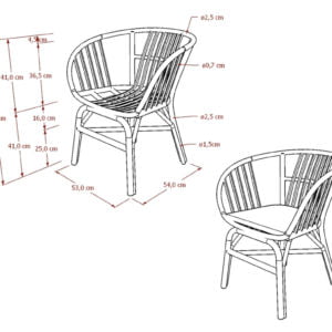 Rattan - Citra Arm Chair 7 7. Furniture Kursi Citra Arm Chair
