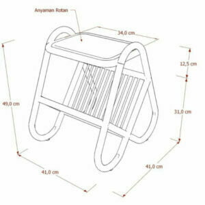 Rattan - Citra Magazine Rack 8 7. Furniture Rak Citra Magazine Rack 513x420 1