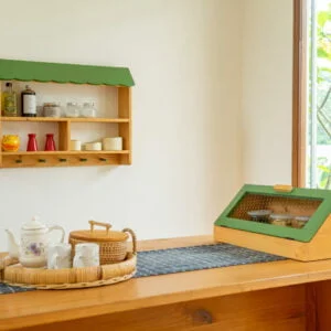 Wood - Vintage Bread Box Green Natural 1 CHO04793 HDR scaled 2