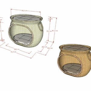 Detail Aksesoris Rumah Kucing Tingkat Uwitan 1
