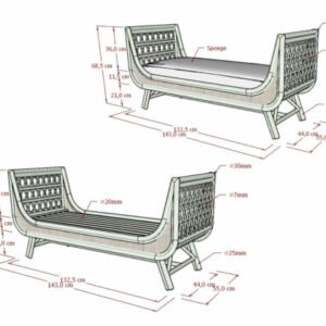 Rattan - Lazy Bench 7 Detail Furniture Malas Bench 513x420 1
