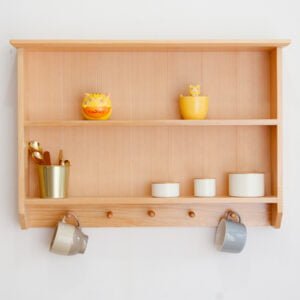 Wood - Natural Panel Wall Shelf